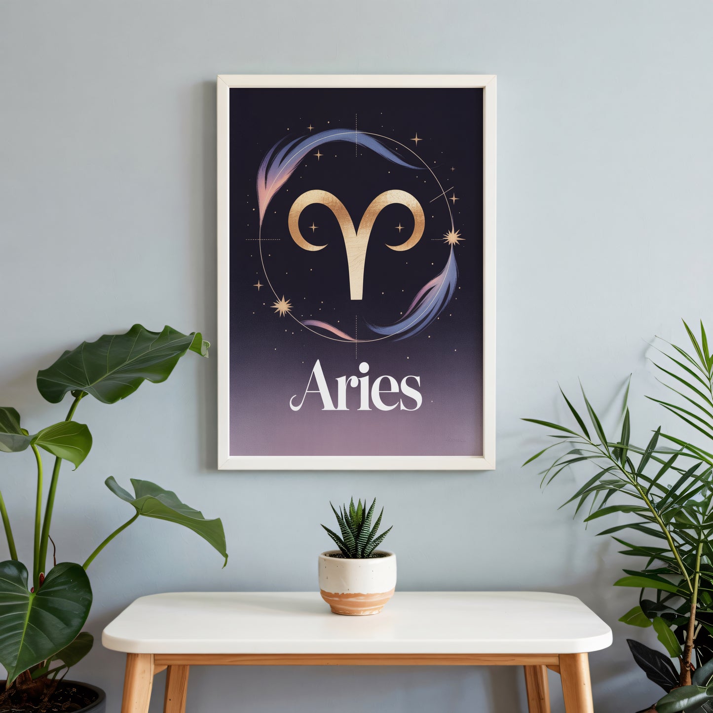 Aries Birth Wall Art