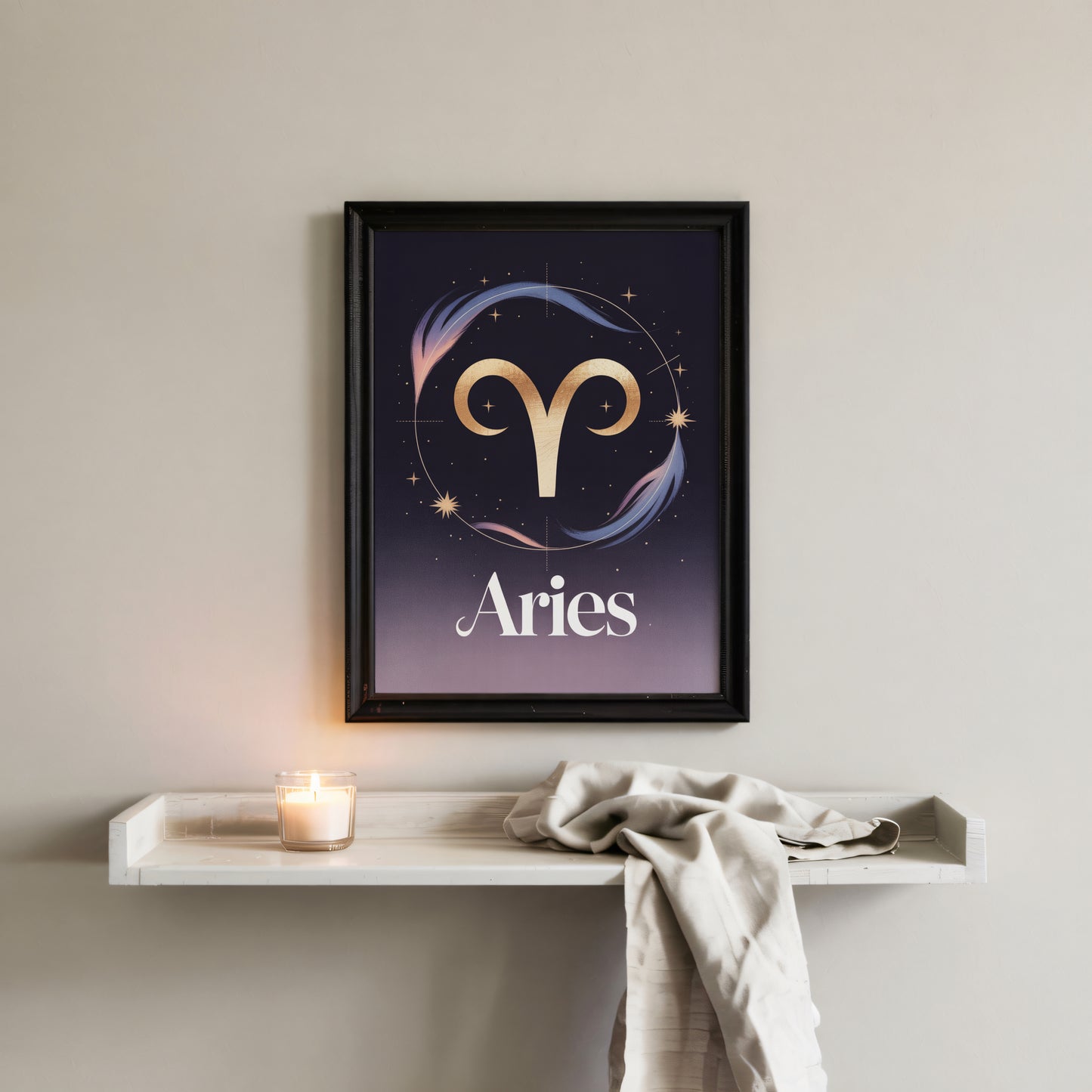 Aries Birth Wall Art