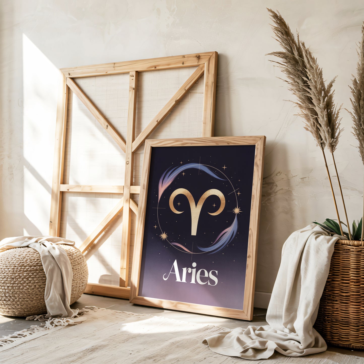 Aries Birth Wall Art