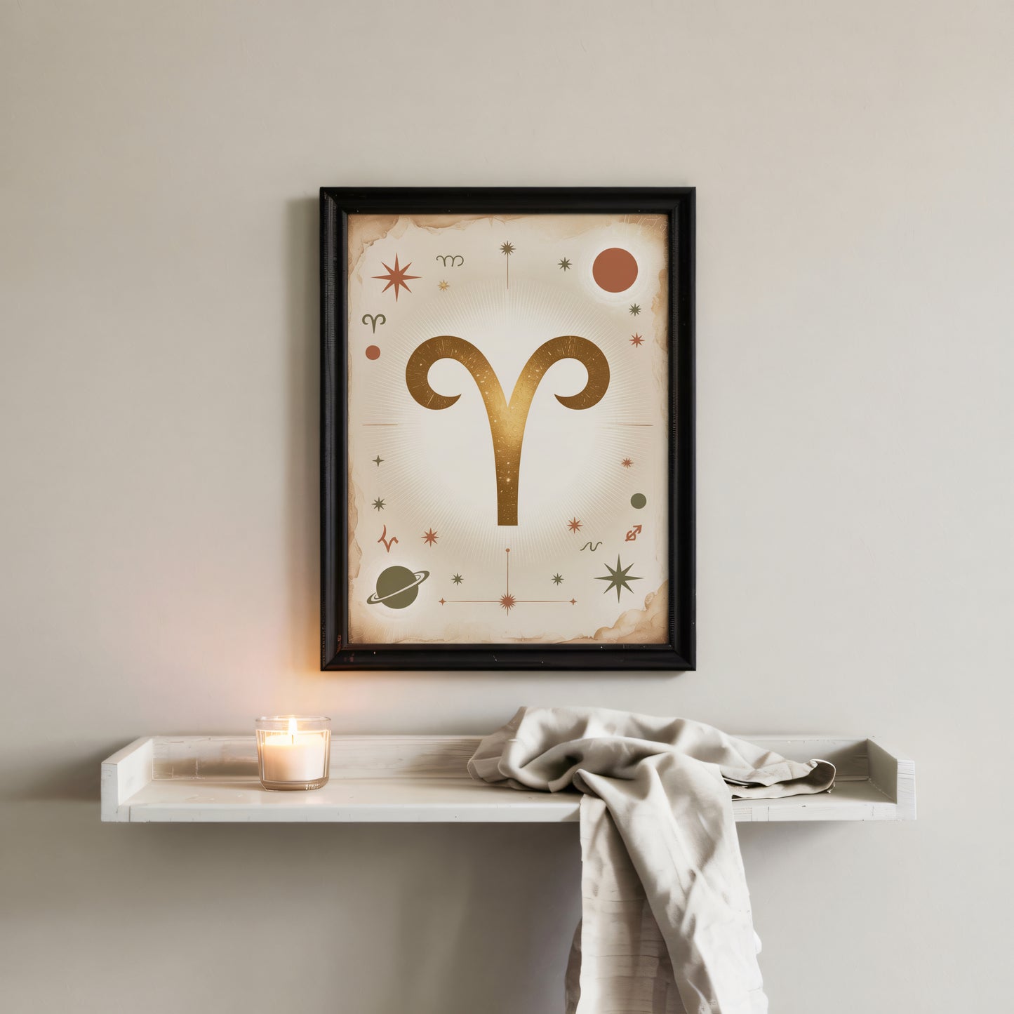 Aries Subtle Bold Wall Art