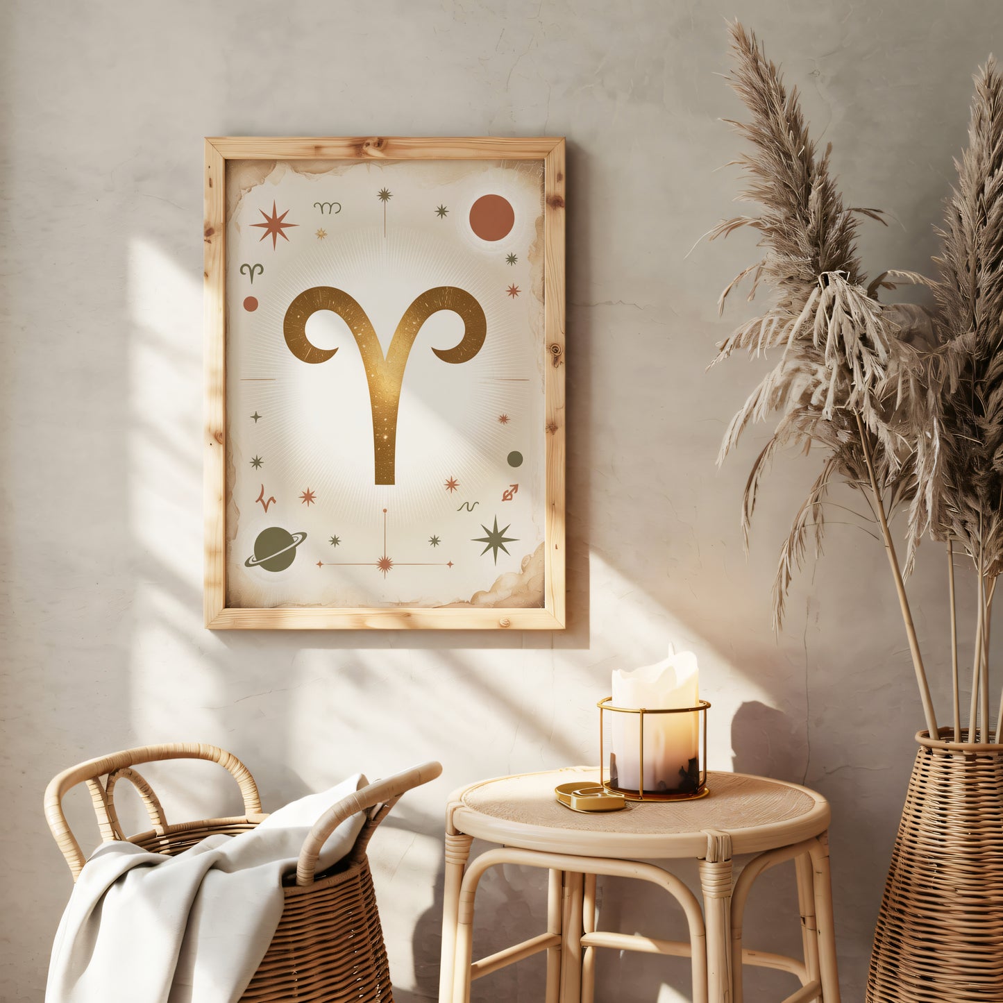 Aries Subtle Bold Wall Art