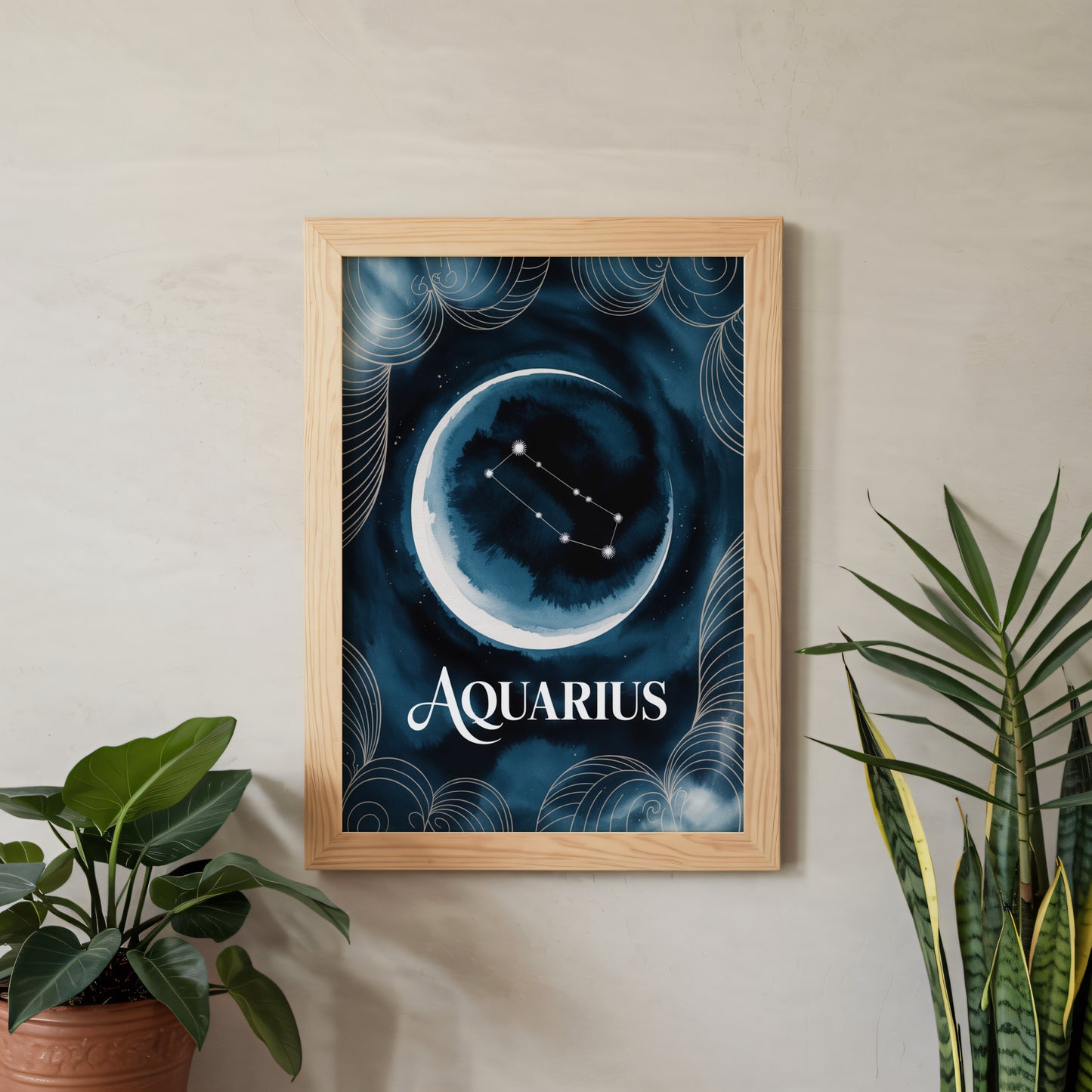 Aquarius Celestial Wall Art