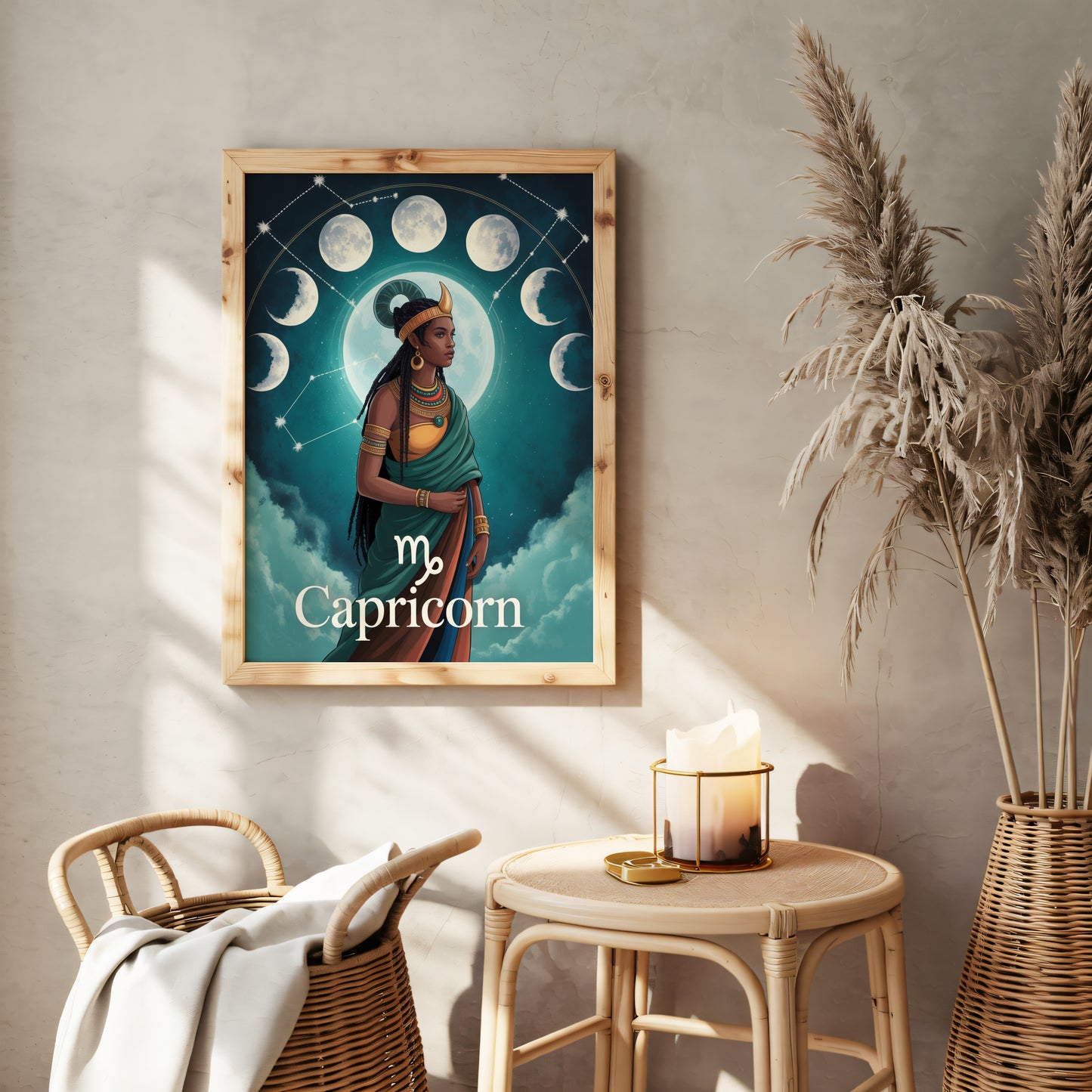 Capricorn Mystical Wall Art