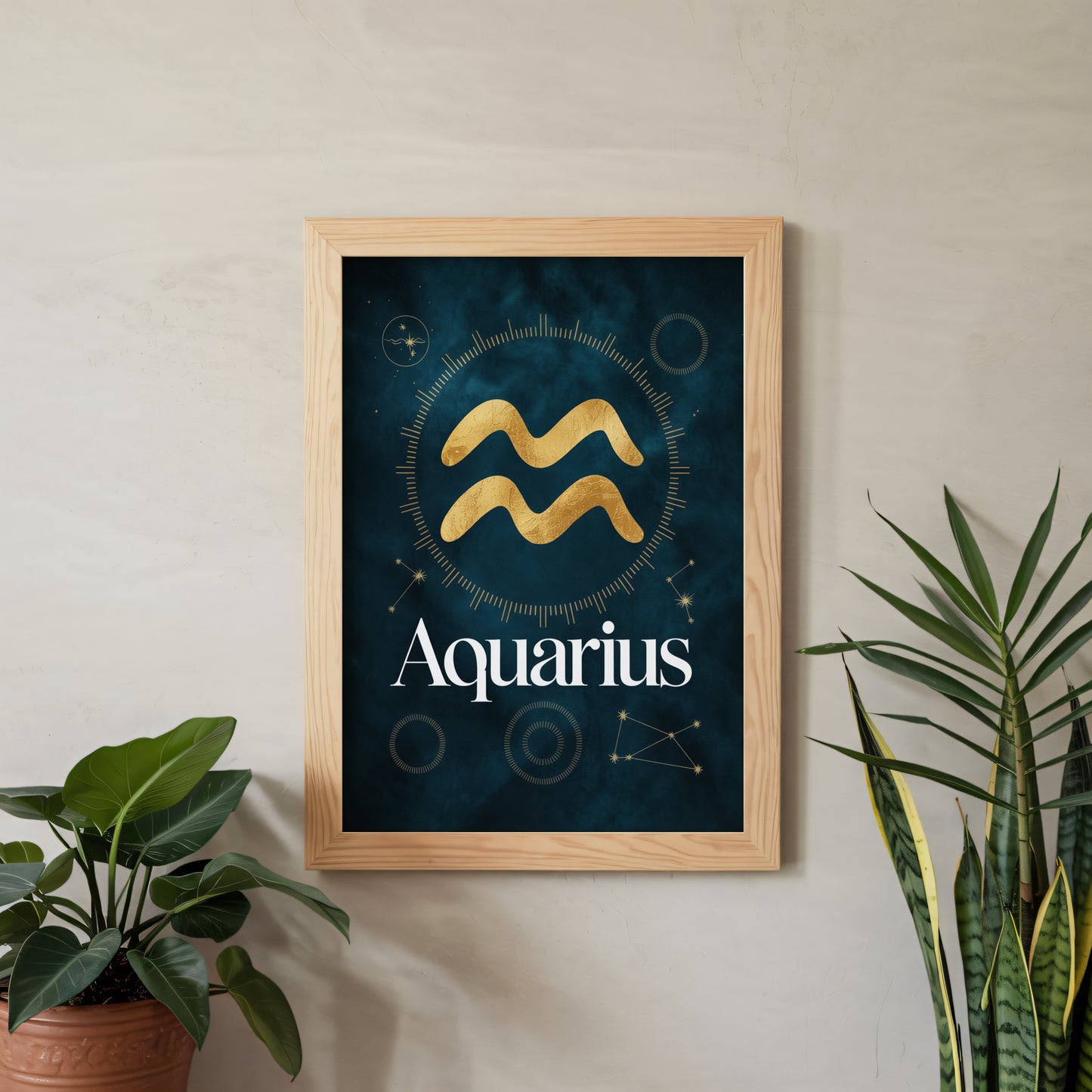 Aquarius Bold Wave Wall Art