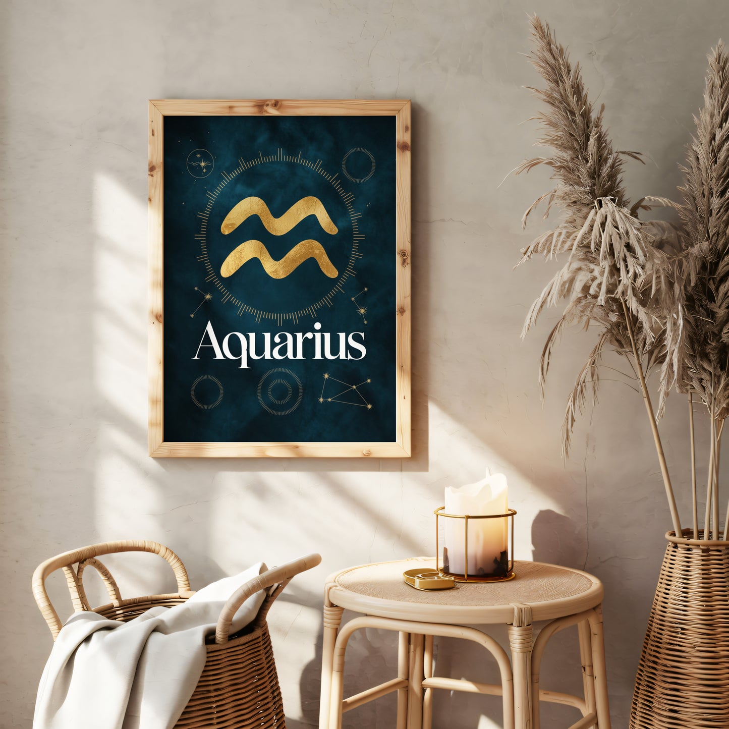Aquarius Bold Wave Wall Art