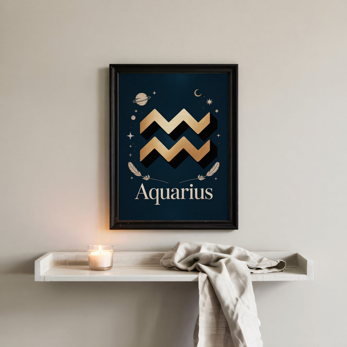 Aquarius Subtle Wall Art