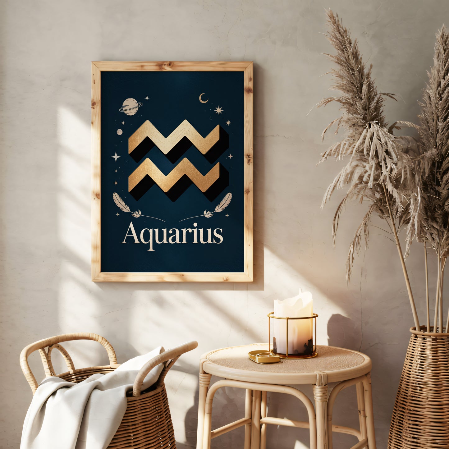 Aquarius Subtle Wall Art