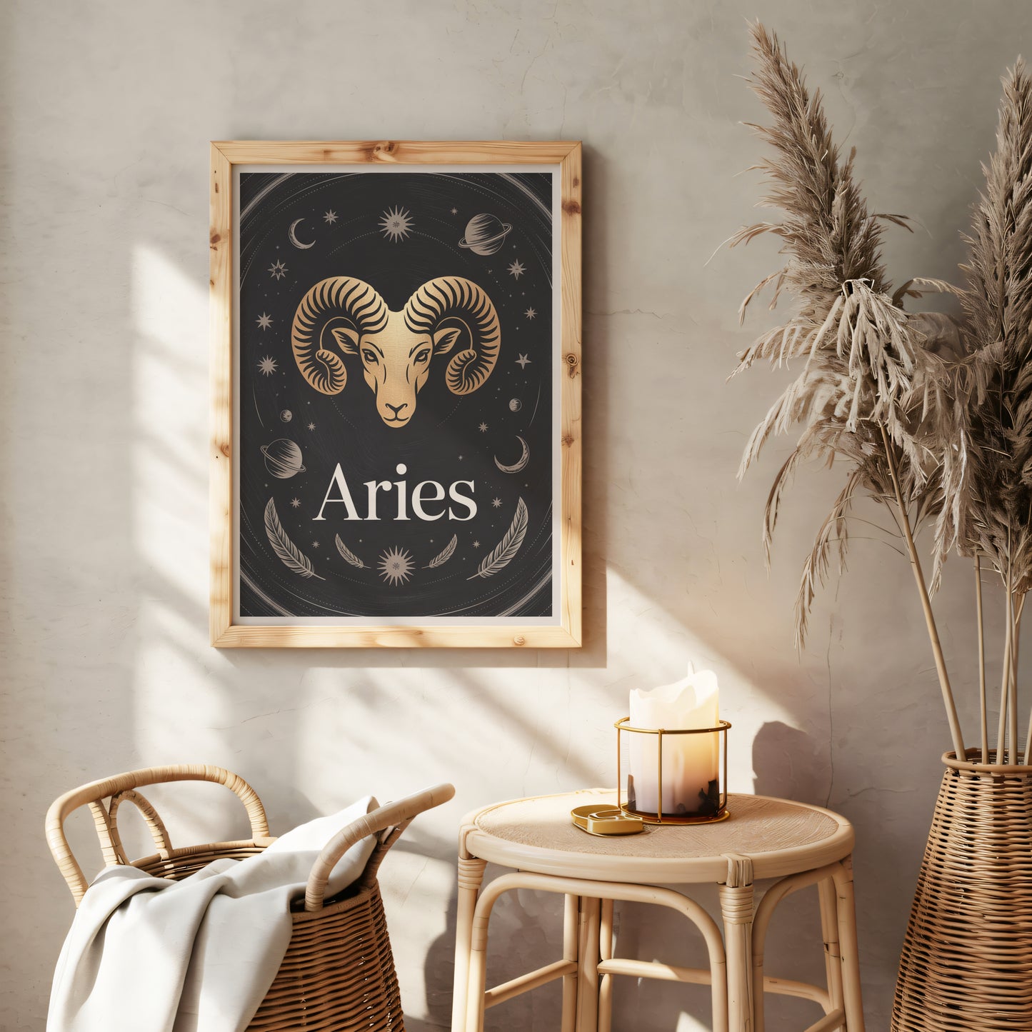 Aries Subtle Wall Art