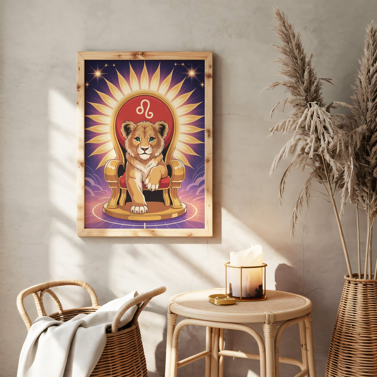 Leo Vibrant Kids Wall Art