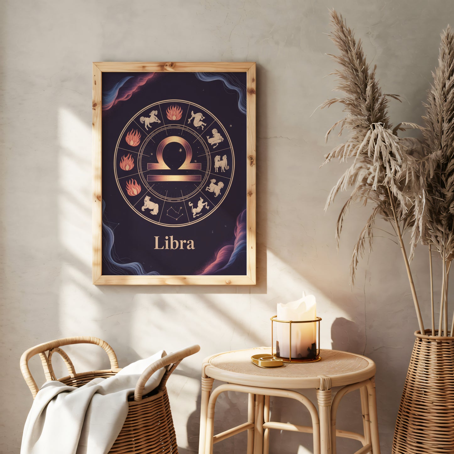 Libra Circular Wall Art