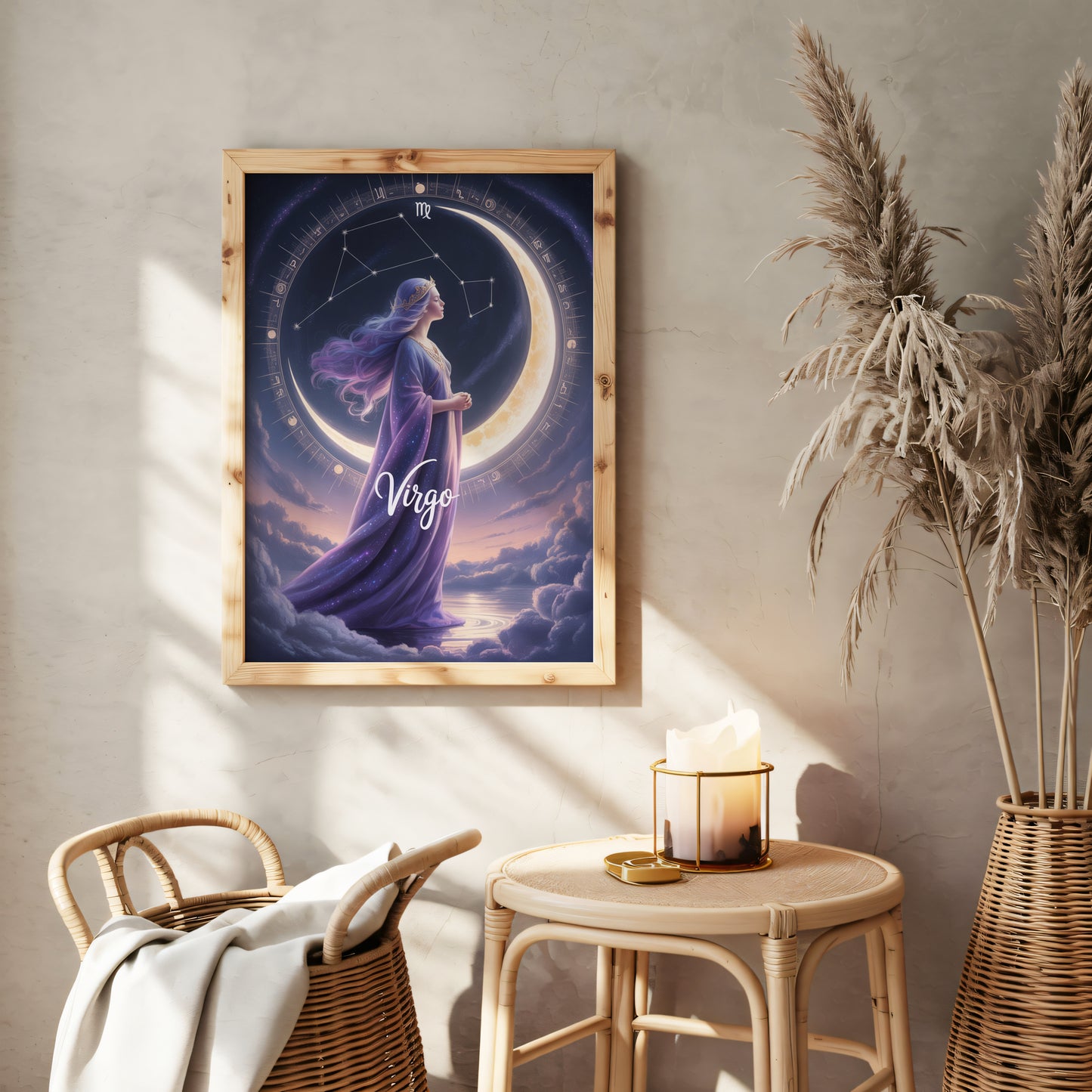Virgo Lunar Wall Art