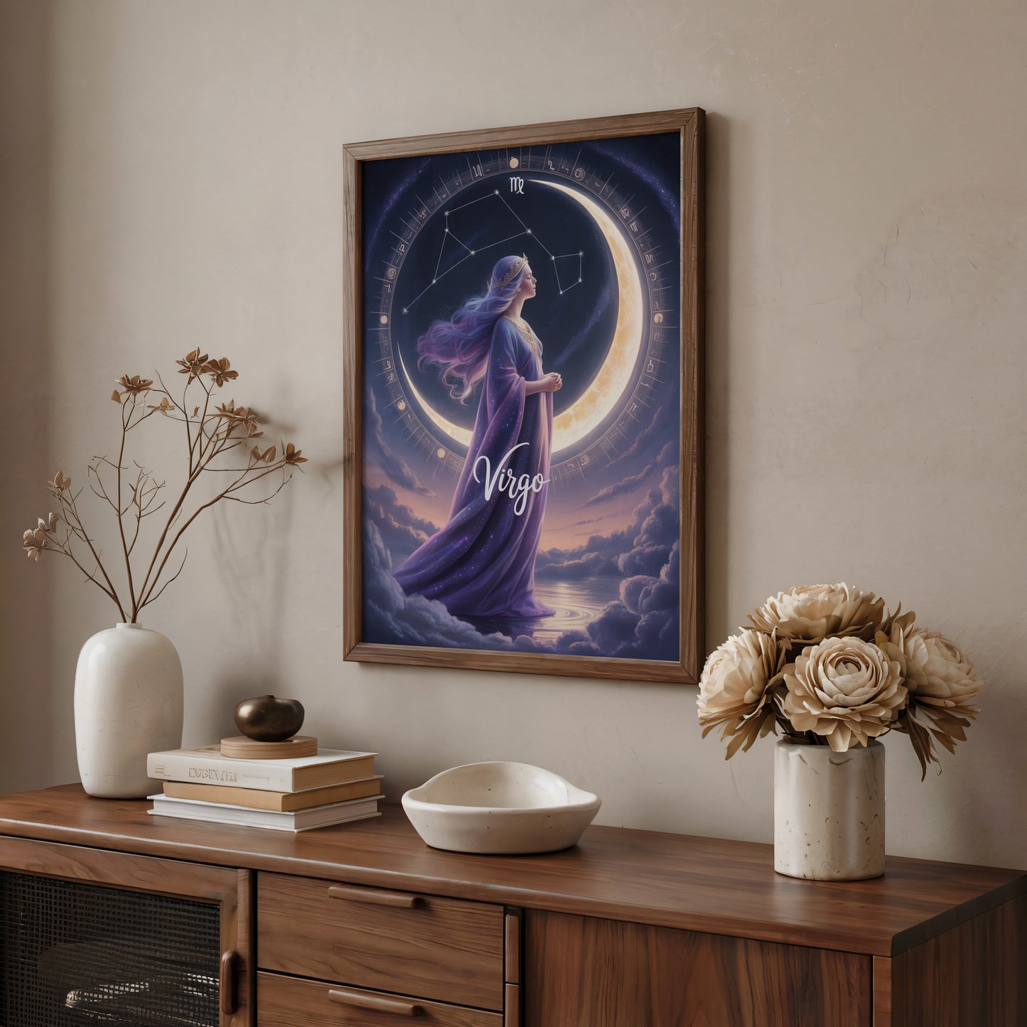 Virgo Lunar Wall Art