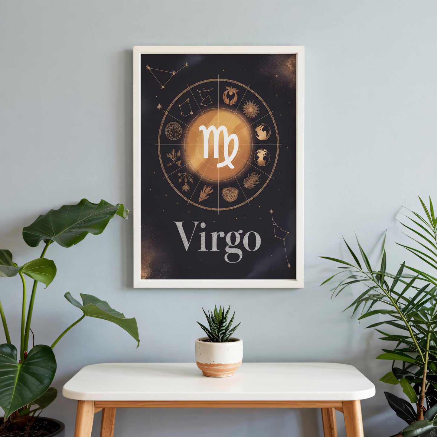 Virgo Circular Wall Art