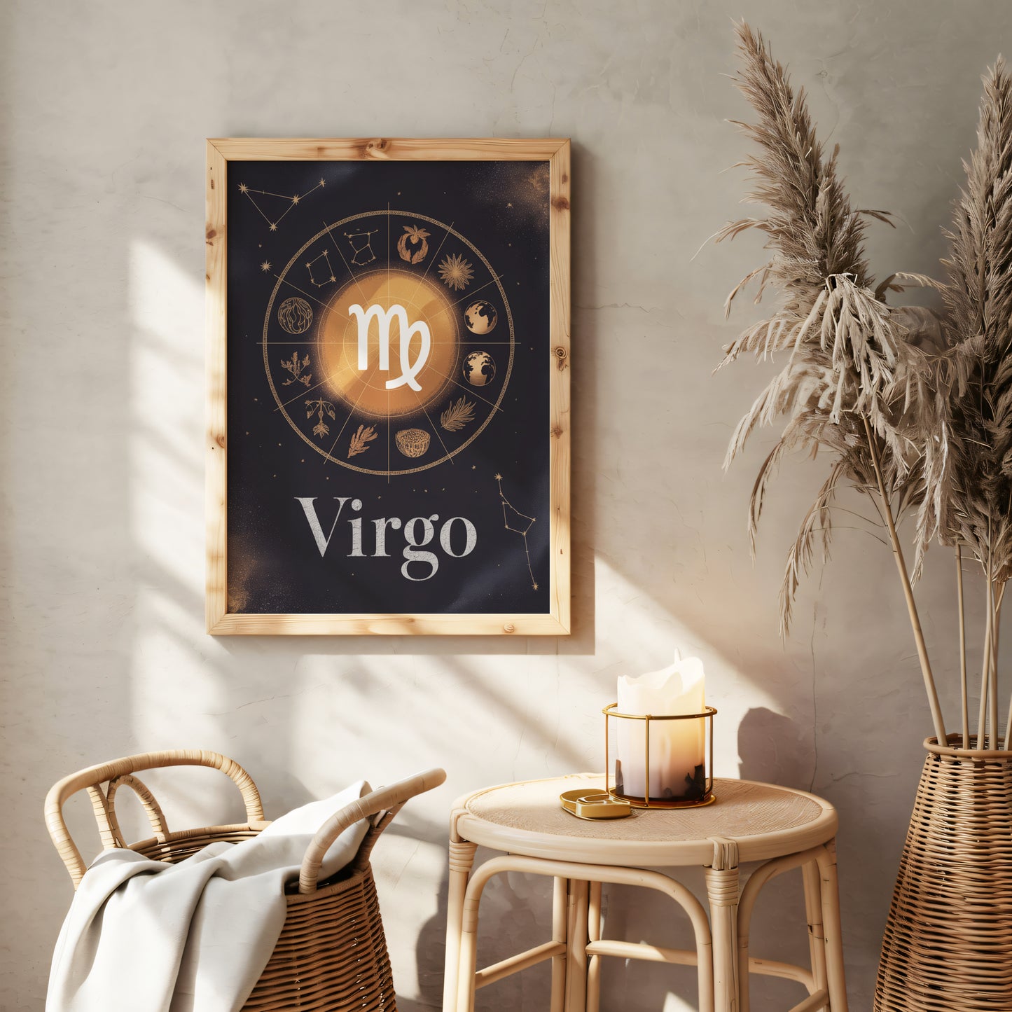 Virgo Circular Wall Art