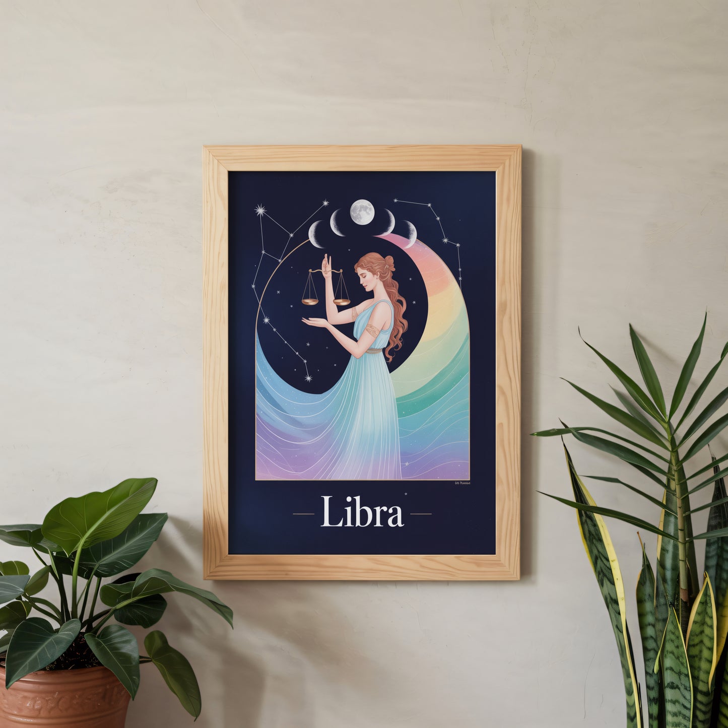 Libra Flat Mystical Wall Art