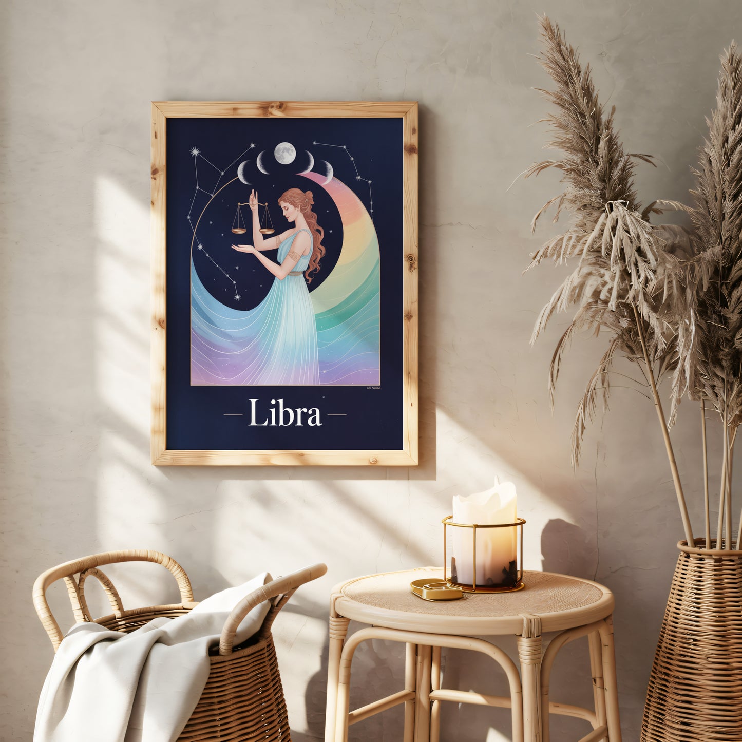 Libra Flat Mystical Wall Art