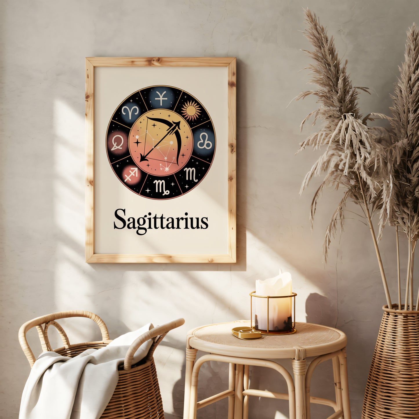 Sagittarius Circular Wall Art