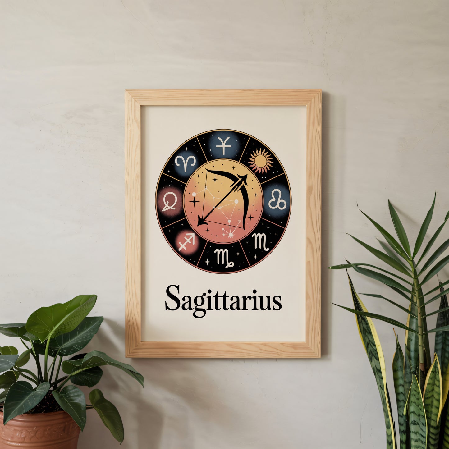 Sagittarius Circular Wall Art