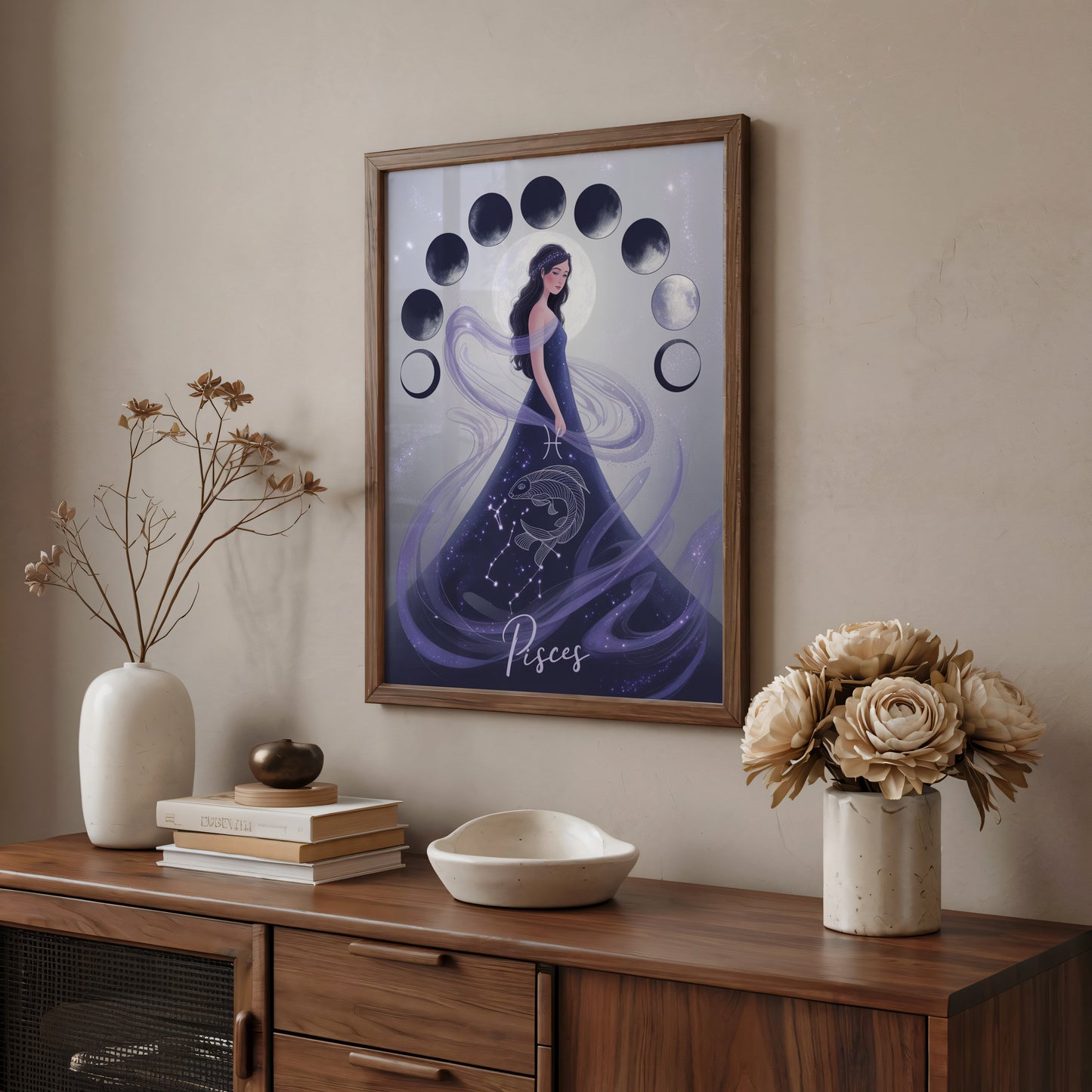 Pisces Lunar Wall Art