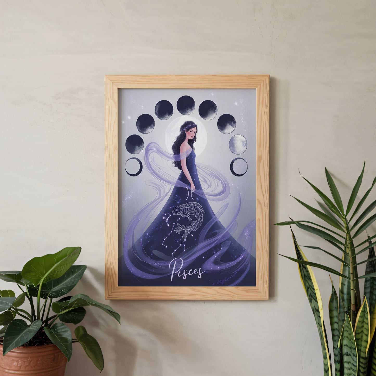 Pisces Lunar Wall Art