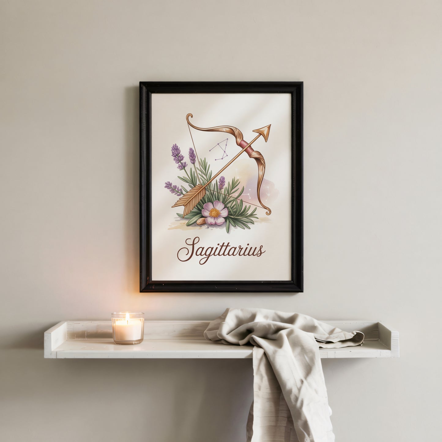Sagittarius Delicate Wall Art