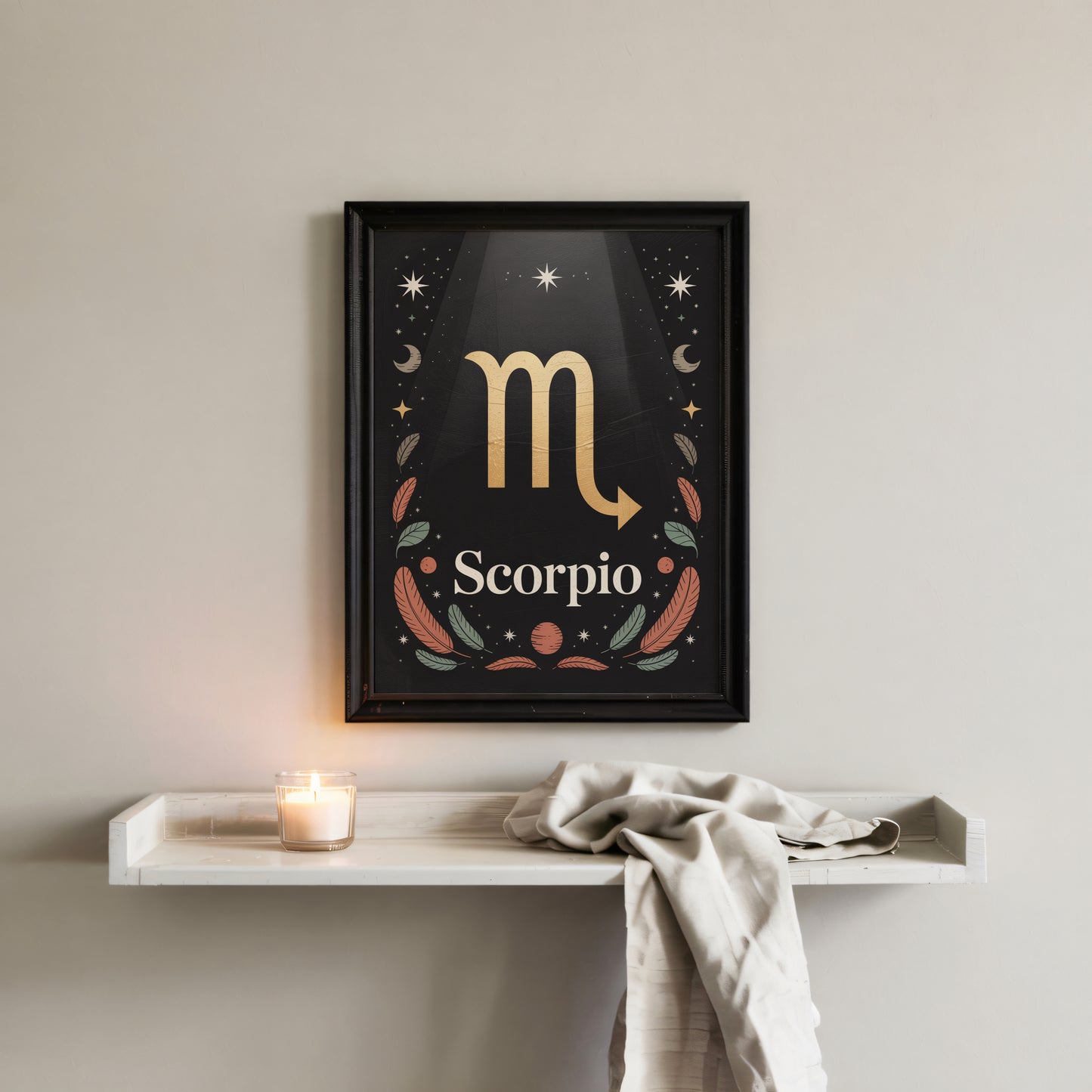 Scorpio Subtle Wall Art