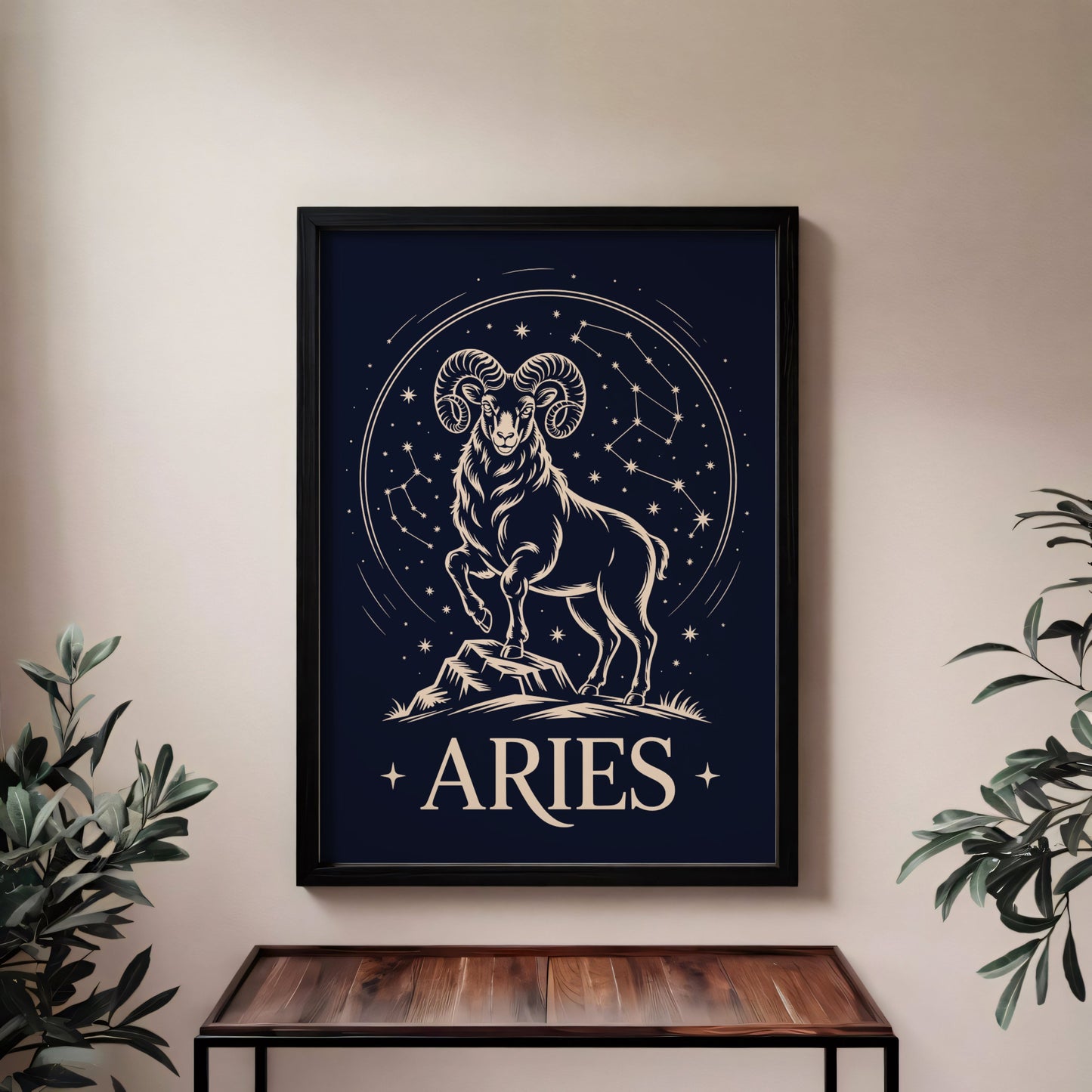 Aisle29 Posters Aries Night Wall Art