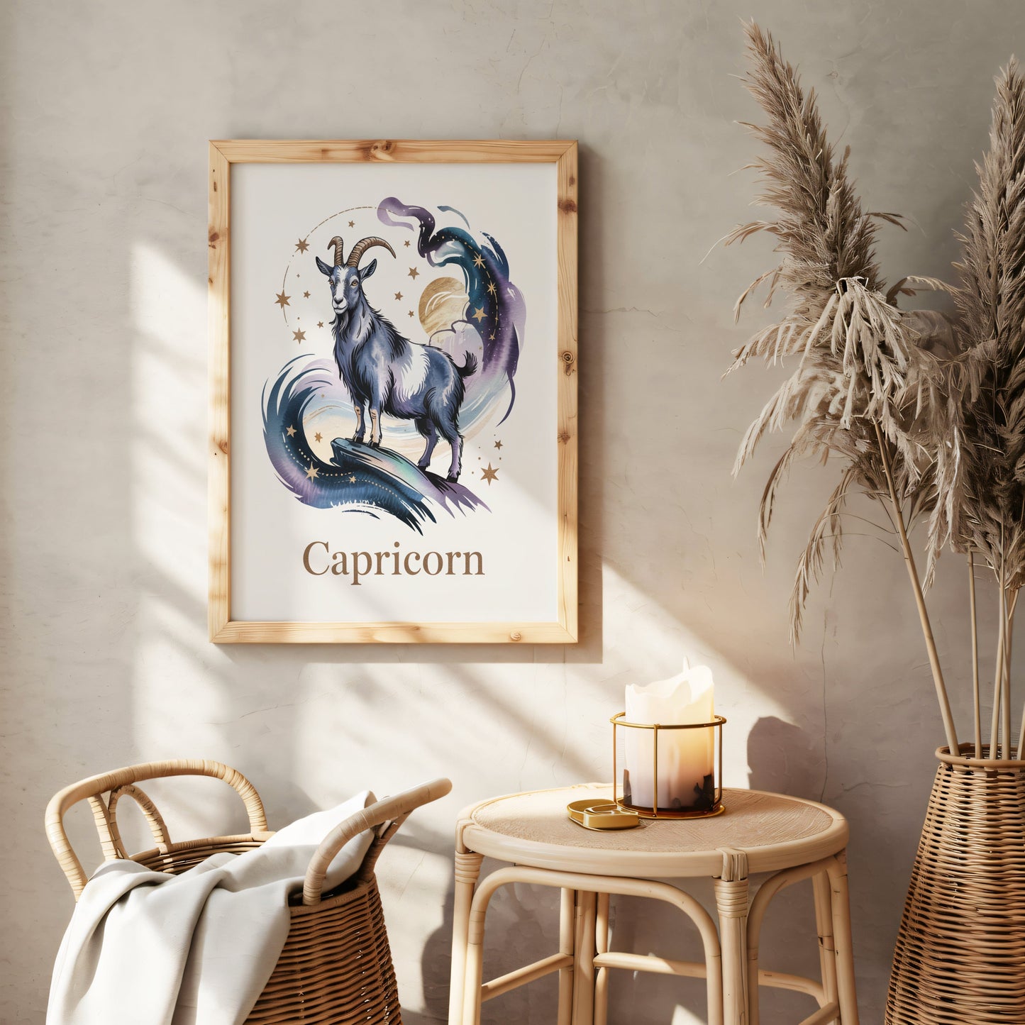 Aisle29 Posters Capricorn Midnight Climber Wall Art