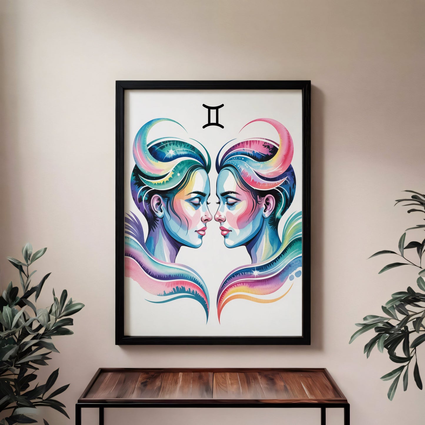 Aisle29 Posters Gemini Ethereal Twins Wall Art