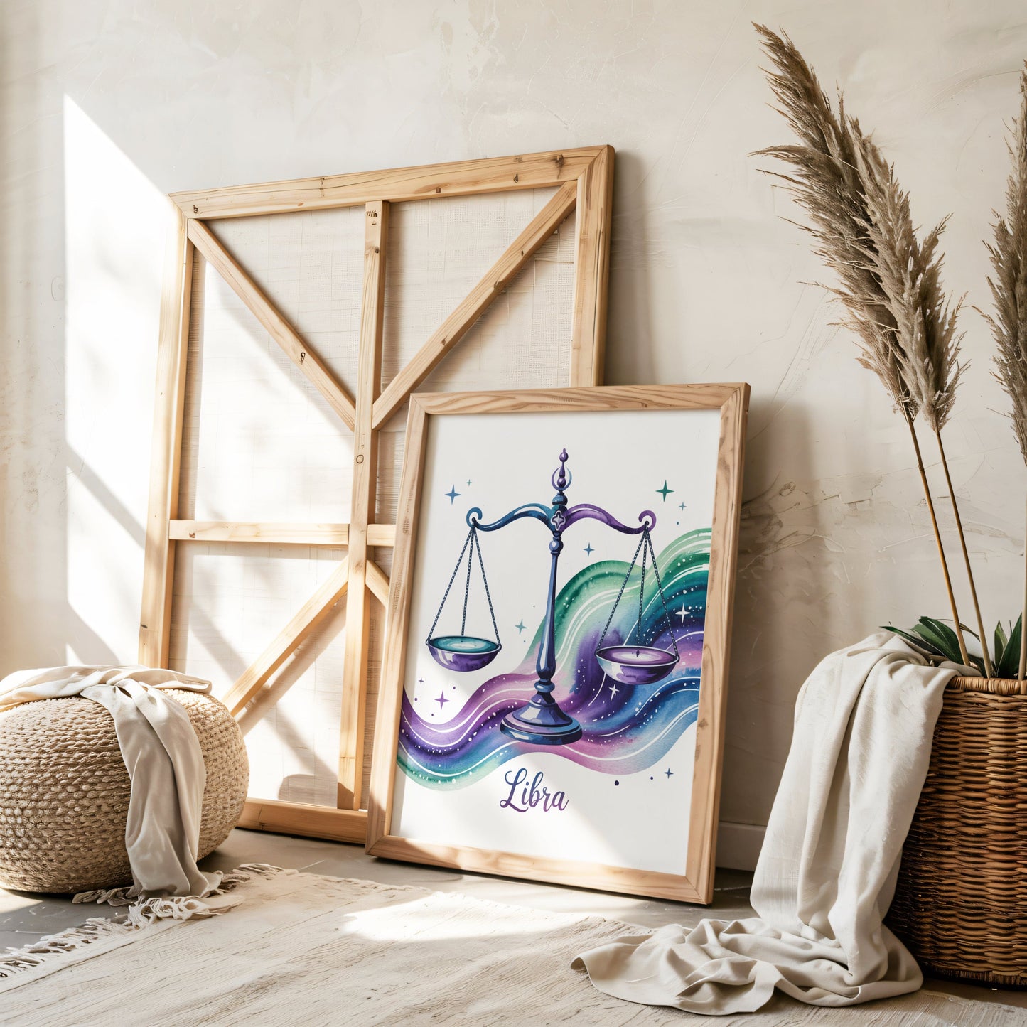 Aisle29 Posters Libra Balanced Scales Wall Art