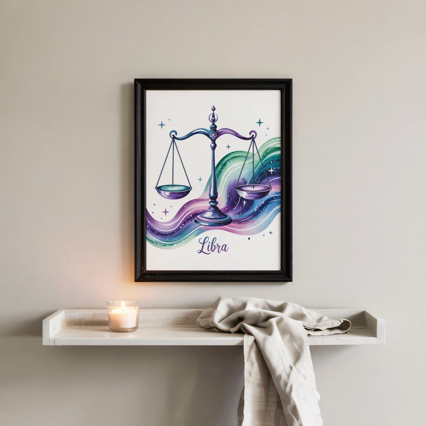 Aisle29 Posters Libra Balanced Scales Wall Art