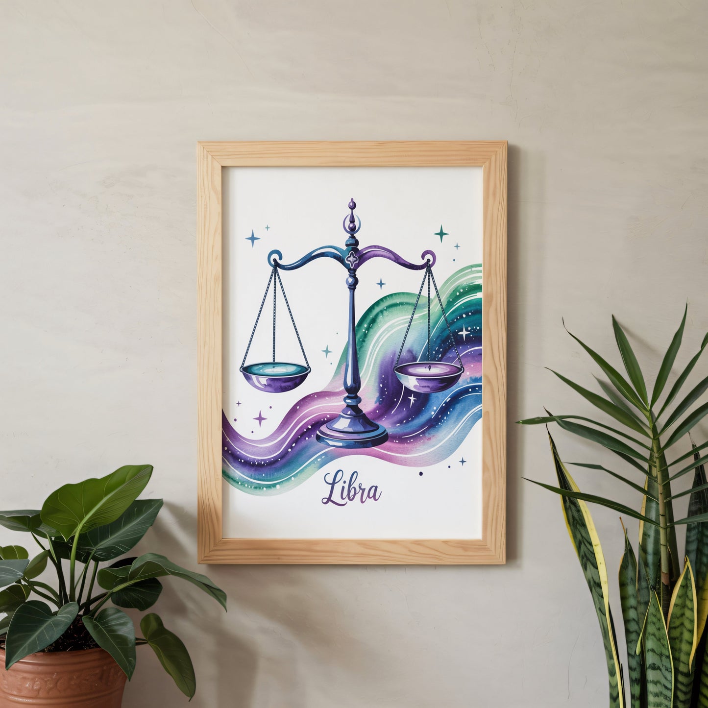 Aisle29 Posters Libra Balanced Scales Wall Art
