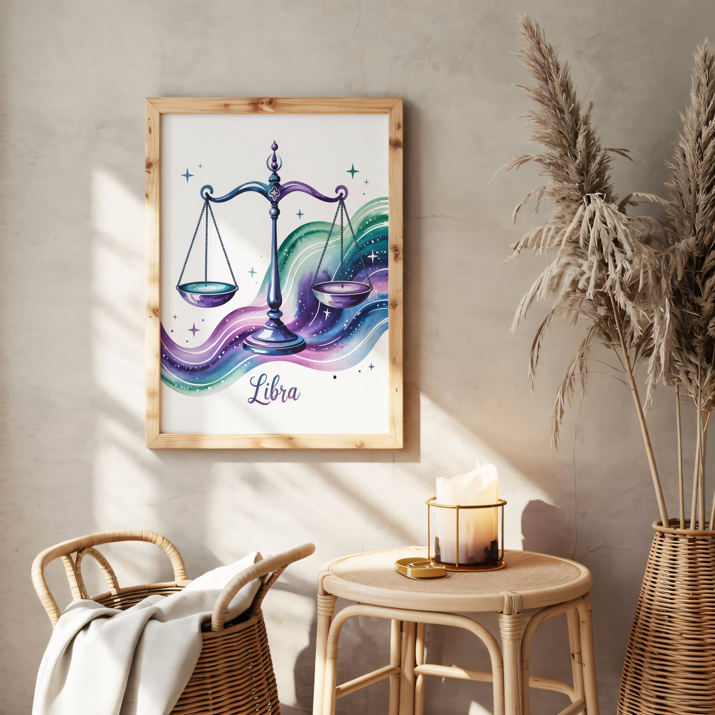 Aisle29 Posters Libra Balanced Scales Wall Art