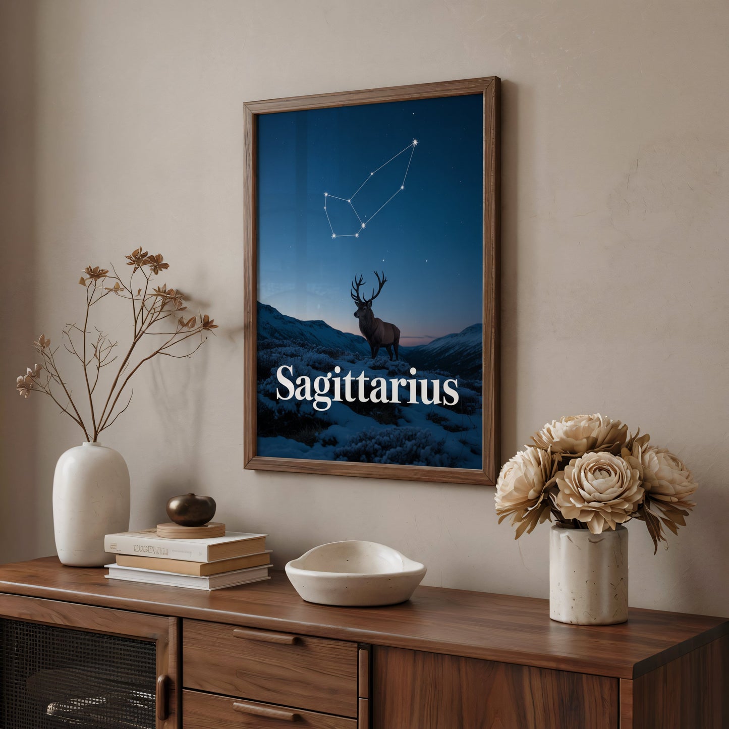 Aisle29 Posters Sagittarius Serene Wall Art