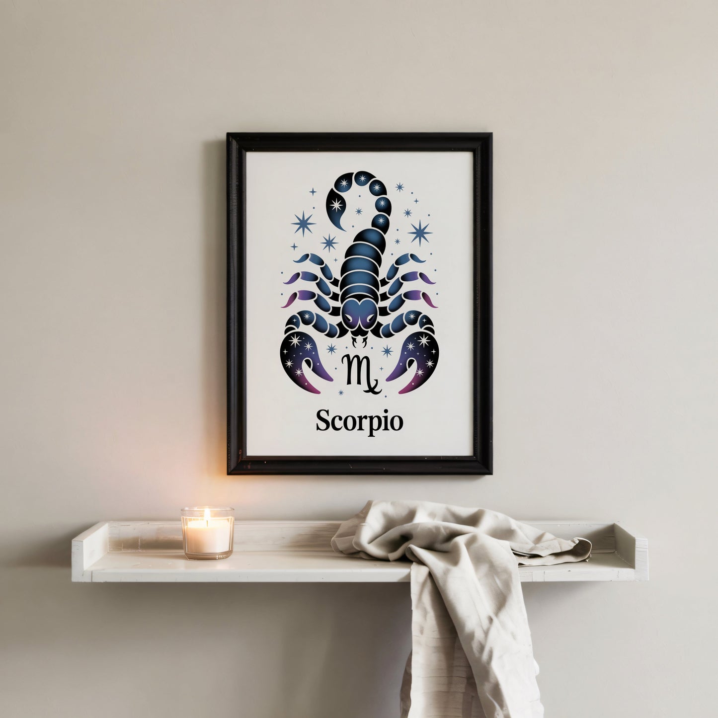 Aisle29 Posters Scorpio Symbol Wall Art