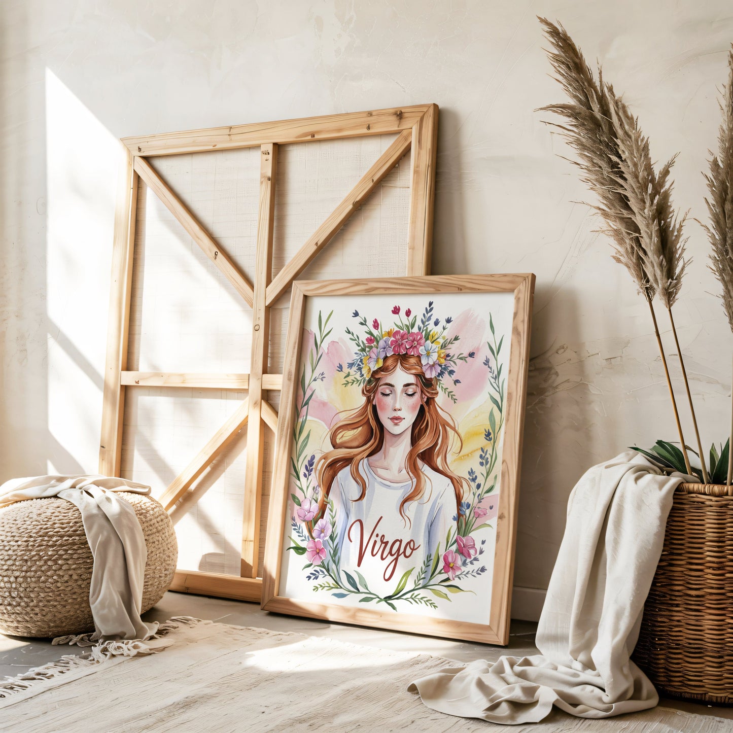Aisle29 Posters Virgo The Flowered Maiden Wall Art