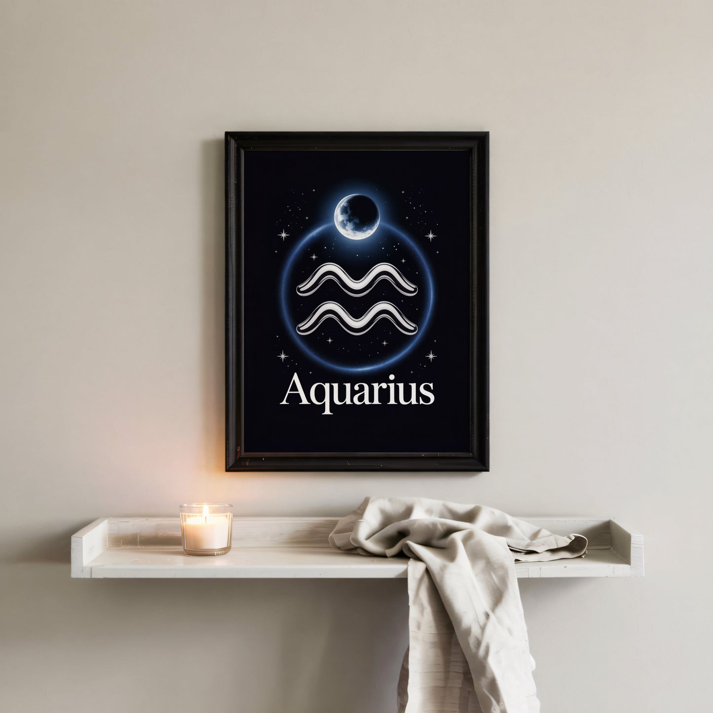 Aisle29 Print Aquarius Moon Wall Art