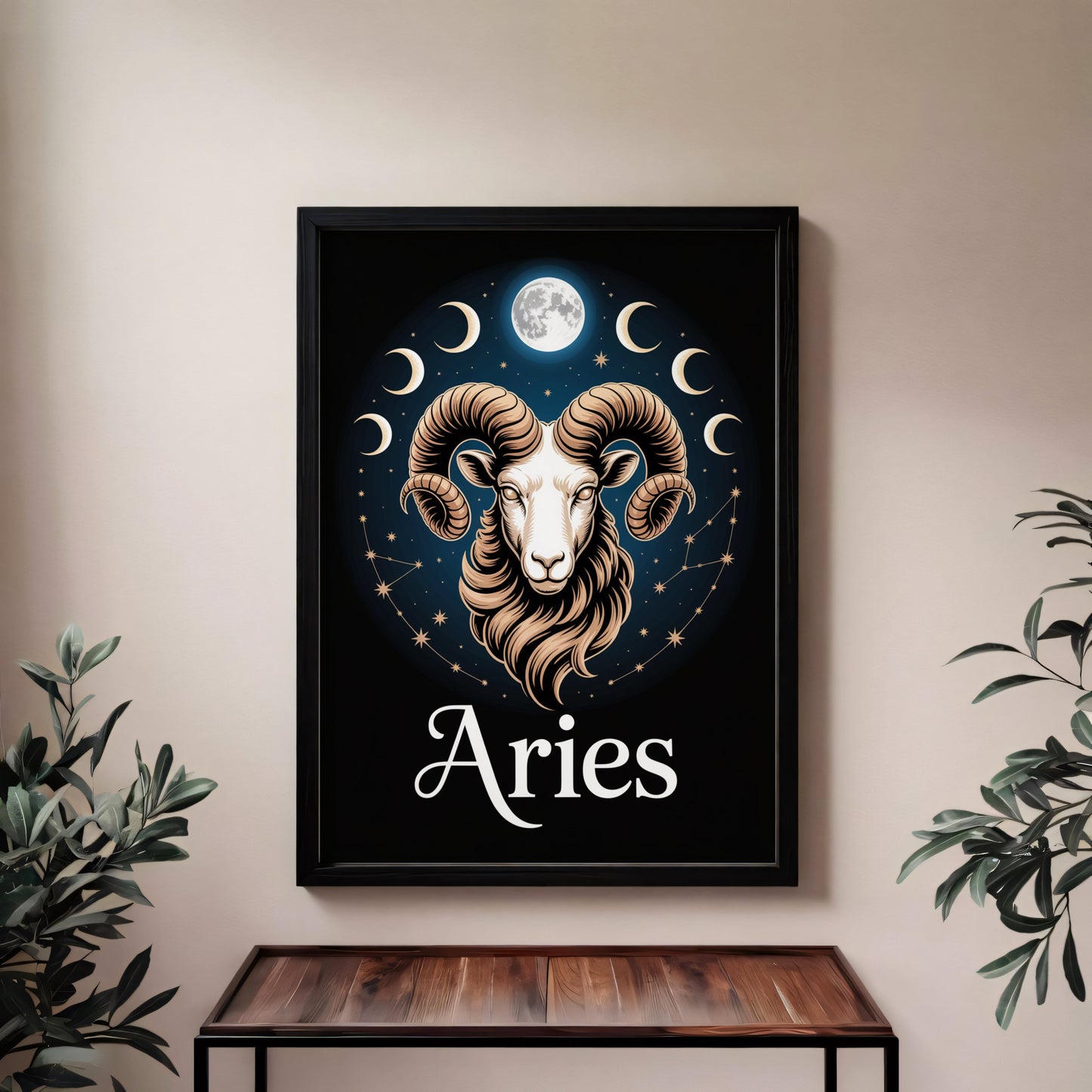 Aisle29 Print Aries Moon Wall Art
