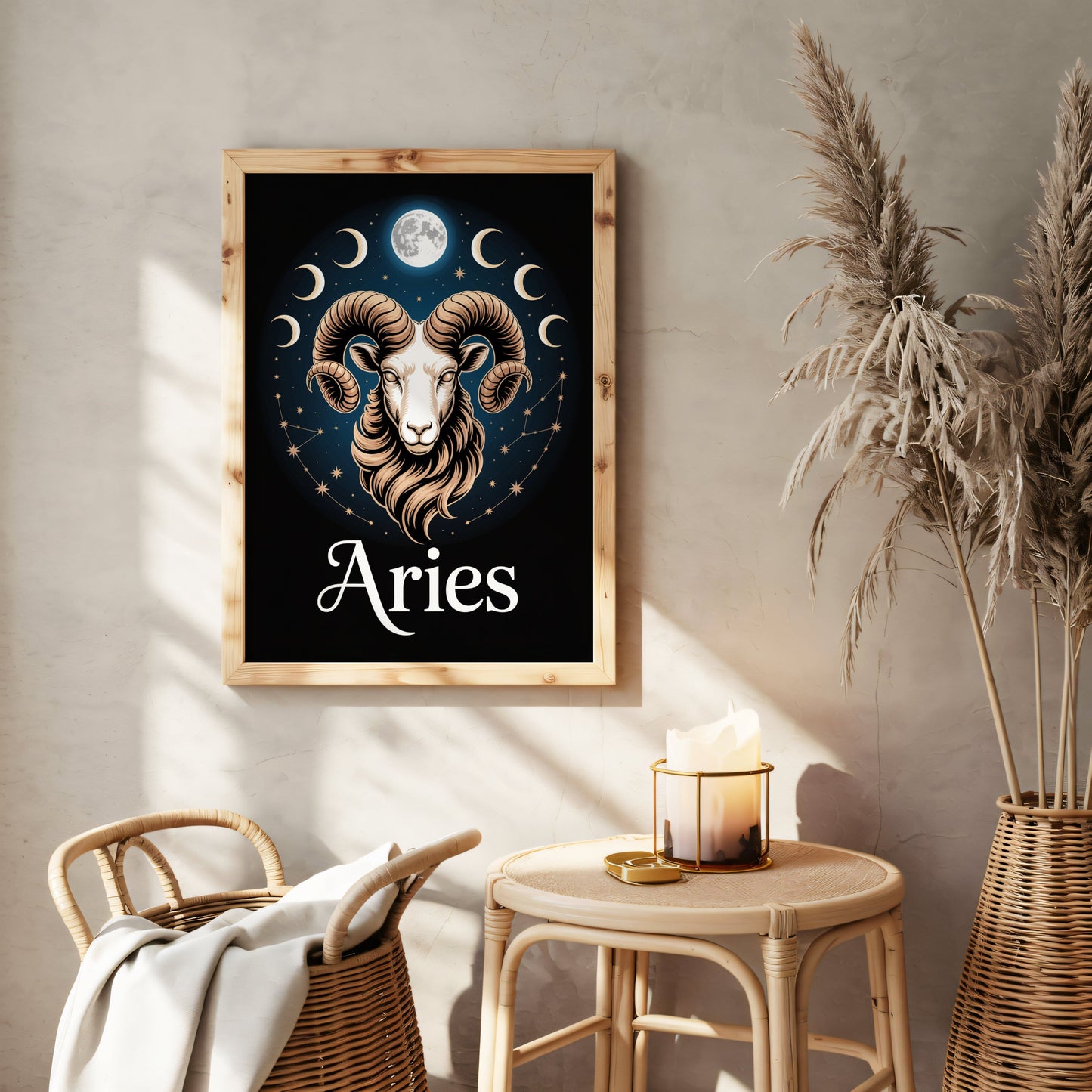 Aisle29 Print Aries Moon Wall Art