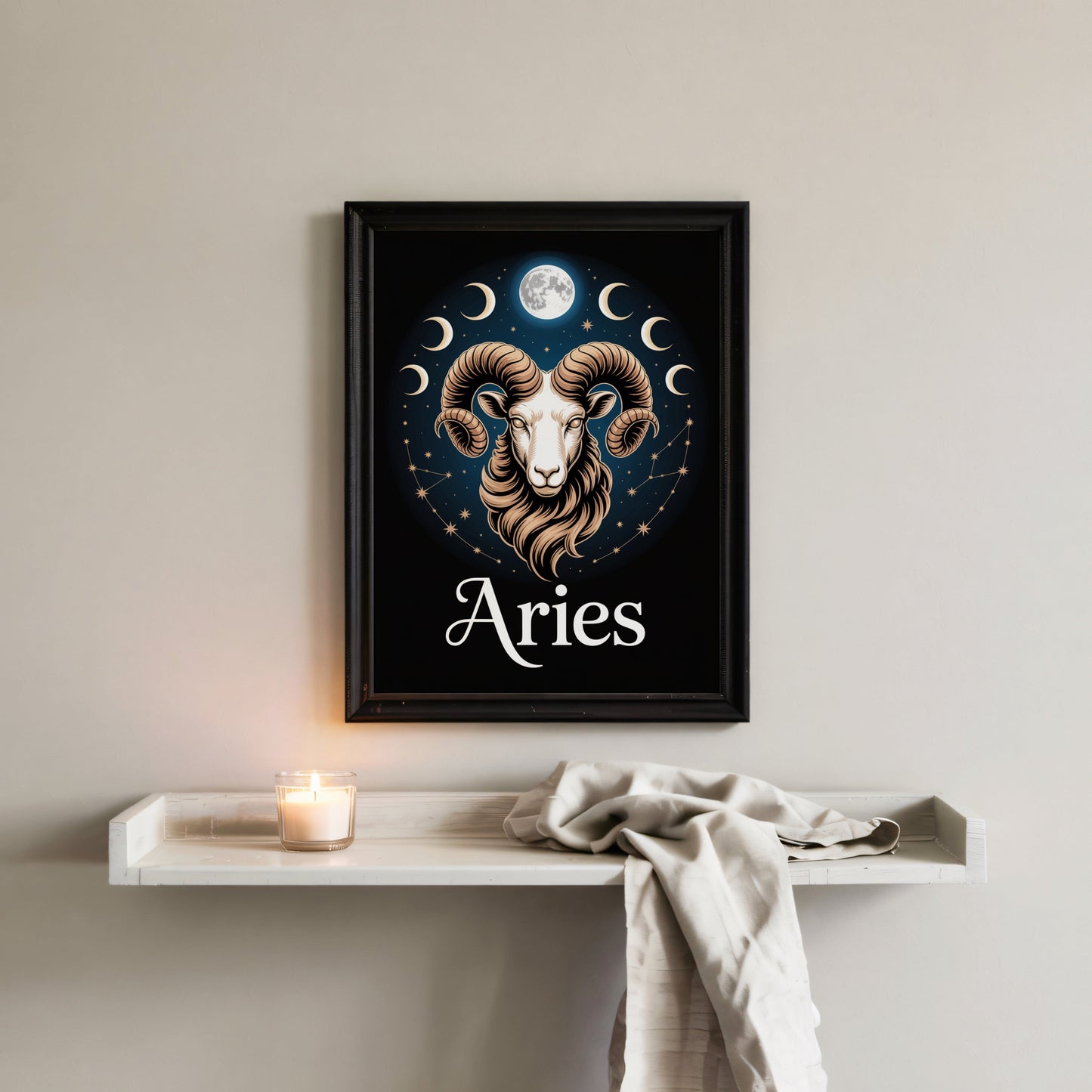Aisle29 Print Aries Moon Wall Art