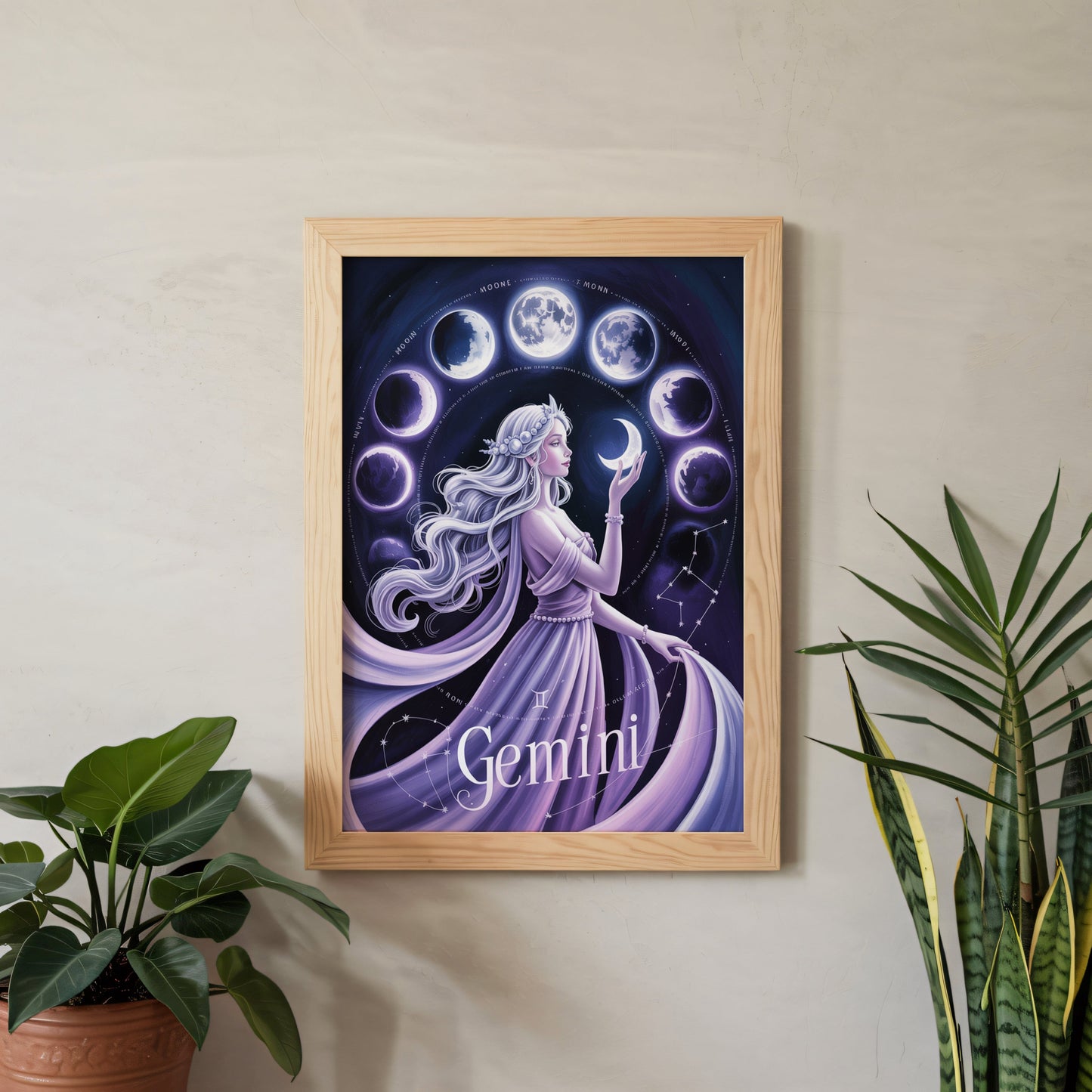 Aisle29 Print Gemini Cosmic Wall Art