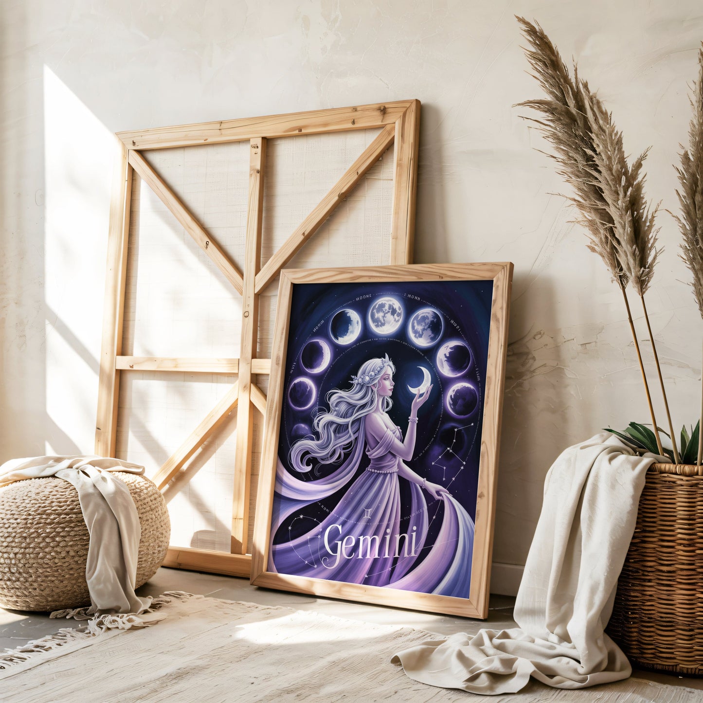Aisle29 Print Gemini Cosmic Wall Art