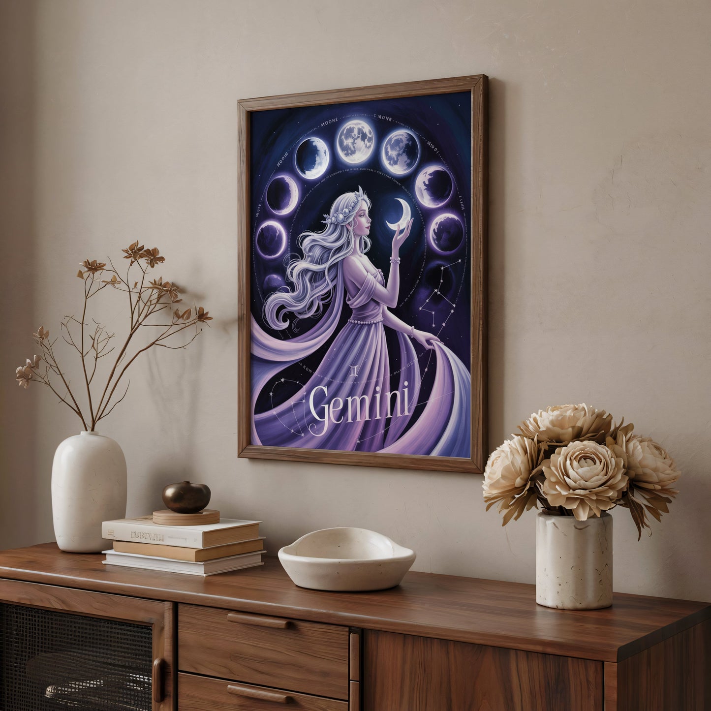 Aisle29 Print Gemini Cosmic Wall Art