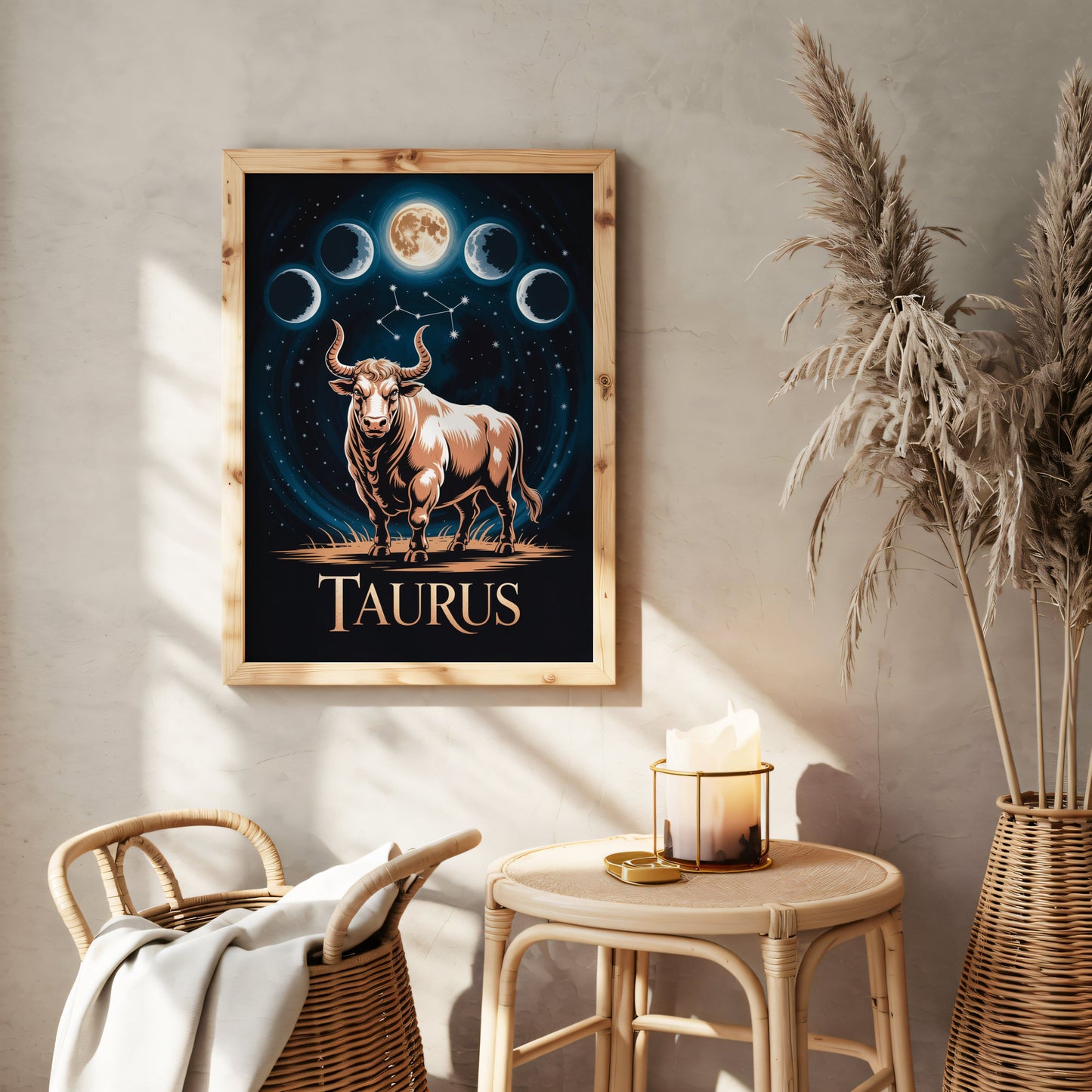 Aisle29 Print Taurus Moon Wall Art