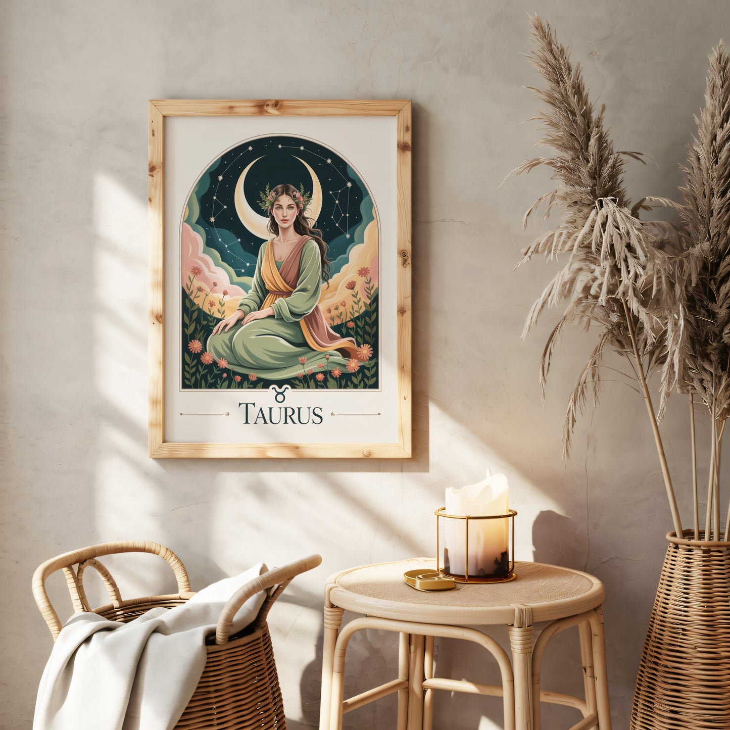 Aisle29 Print Taurus Sure Moon Wall Art