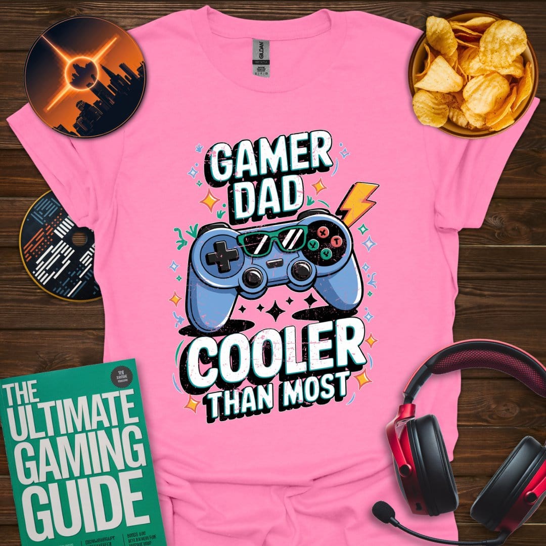 Printify T-Shirt Azalea / S Gamer Dad - Cooler Than Most