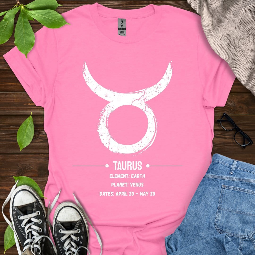 Printify T-Shirt Azalea / S Taurus Glyph