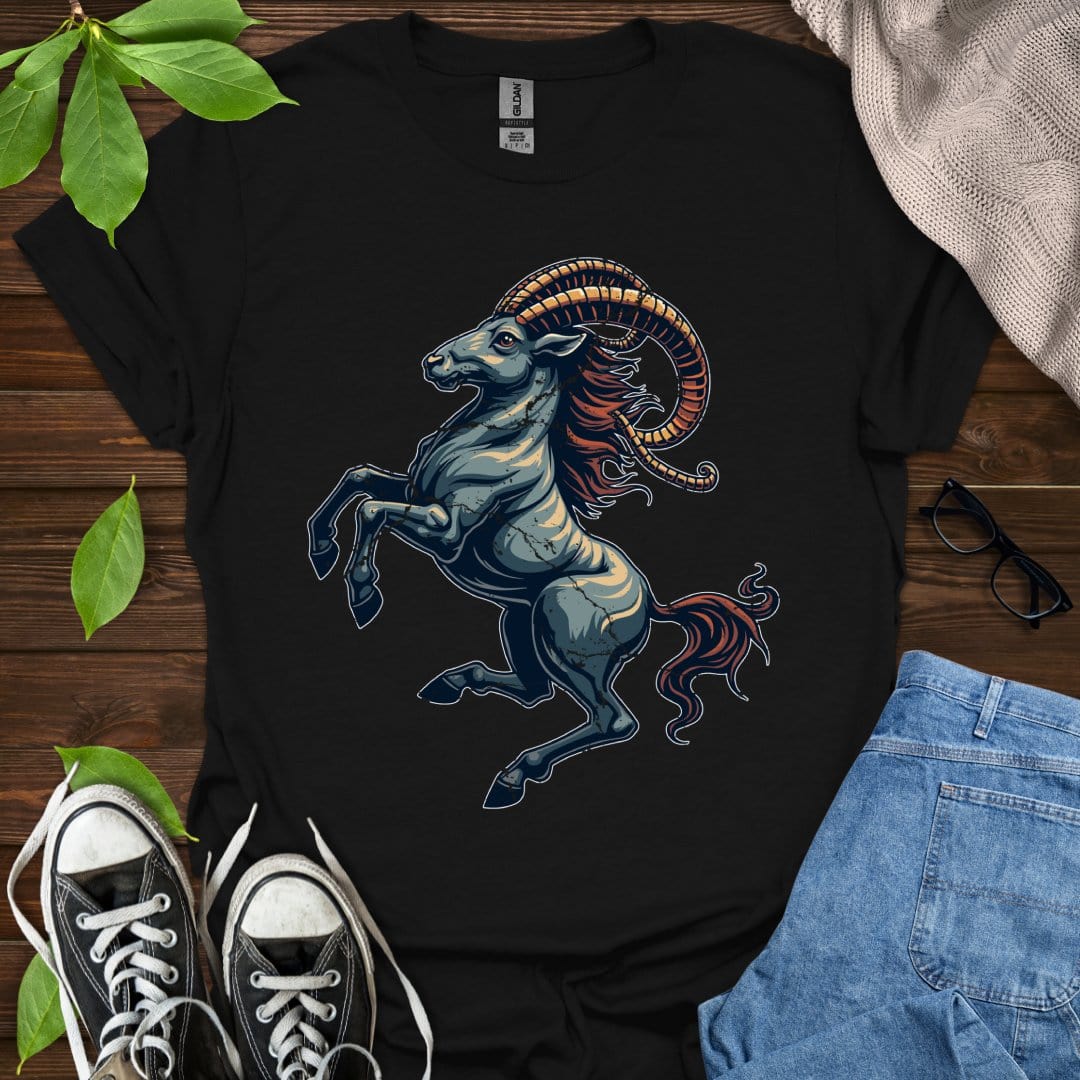 Printify T-Shirt Black / XS Capricorn - Graphic
