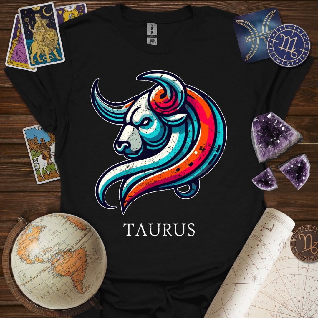 Printify T-Shirt Black / XS Taurus Icon T-Shirt