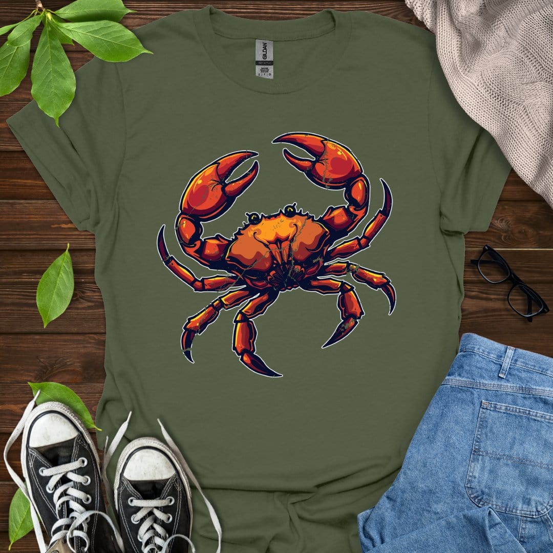 Printify T-Shirt Military Green / S Cancer - Graphic
